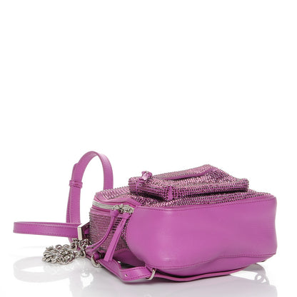 Versace Calfskin Palazzo Crystal Medusa Backpack Pink 4 of 7