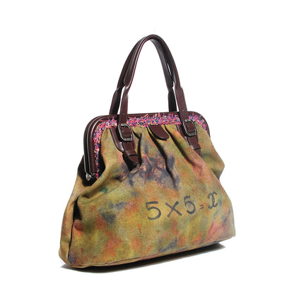 Chanel Washed Toile Graffiti On The Pavements Bowler Khaki Multicolor 3 of 7