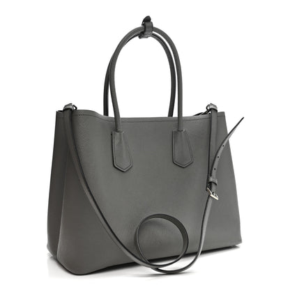 Prada Saffiano Cuir Large Double Bag Marmo 3 of 10