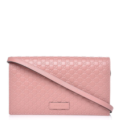 Gucci Microguccissima Crossbody Wallet Soft Pink 1 of 7