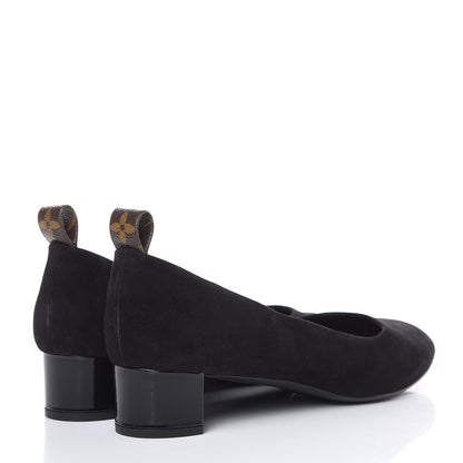 Louis Vuitton Suede Uniformes Pump 39 Black 4 of 9