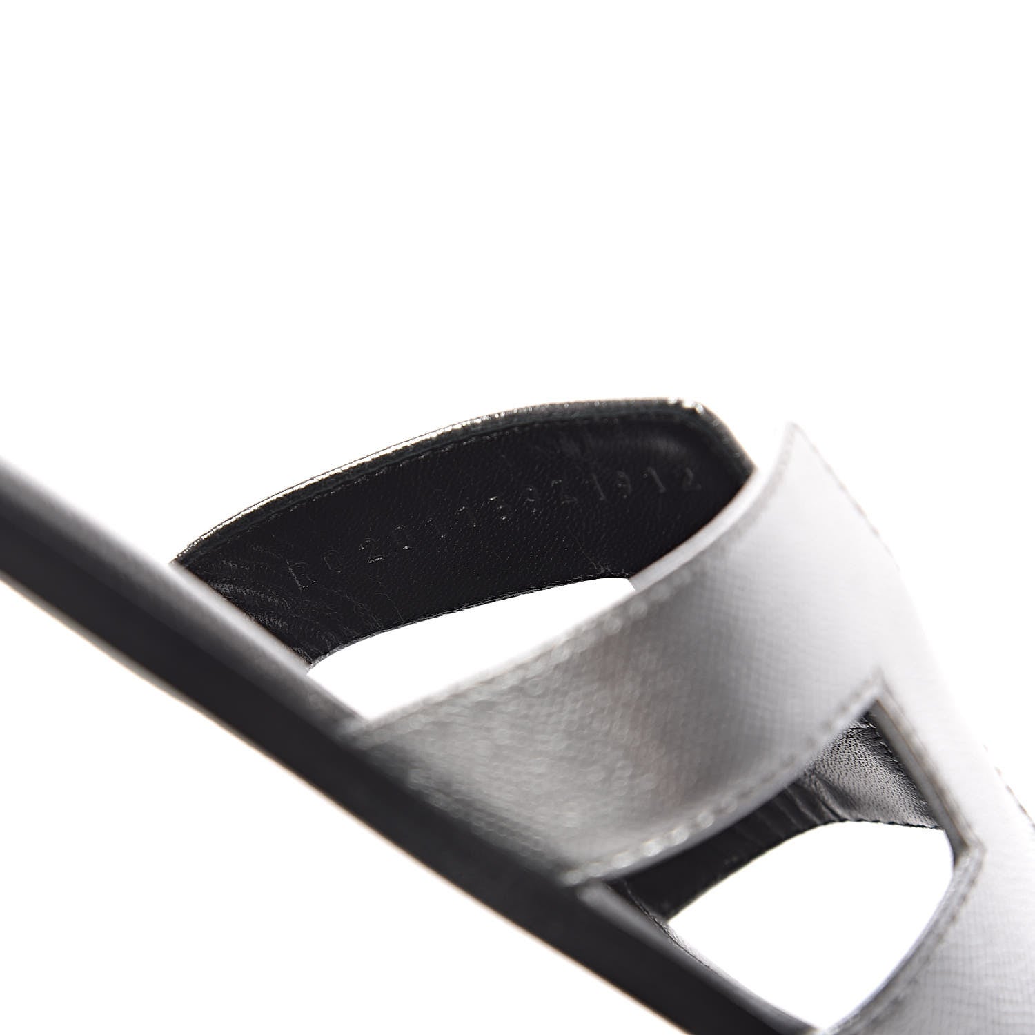 Hermes Metallic Epsom Oran Sandals 37 Argent 8 of 8