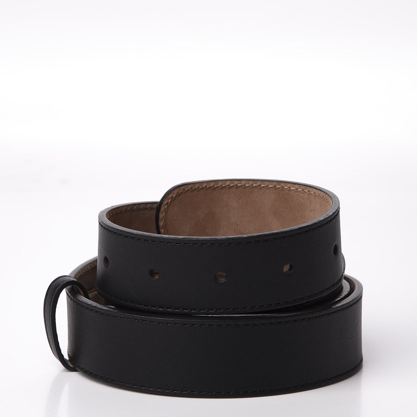 Calfskin Crystal Interlocking G Belt 100 40 Black