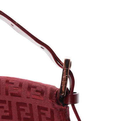 Fendi Zucchino Baguette Burgundy 9 of 14
