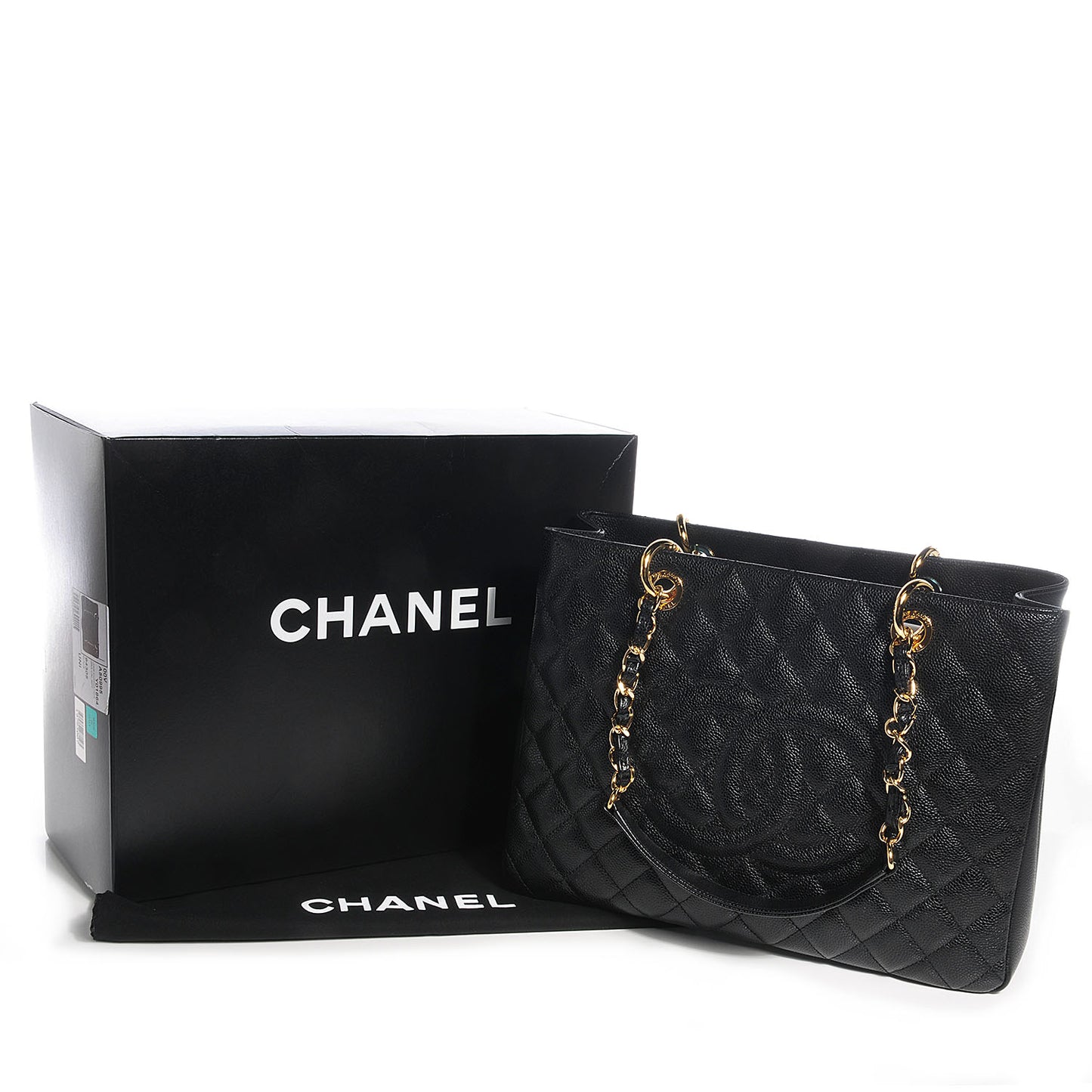 Caviar Grand Shopping Tote GST Black