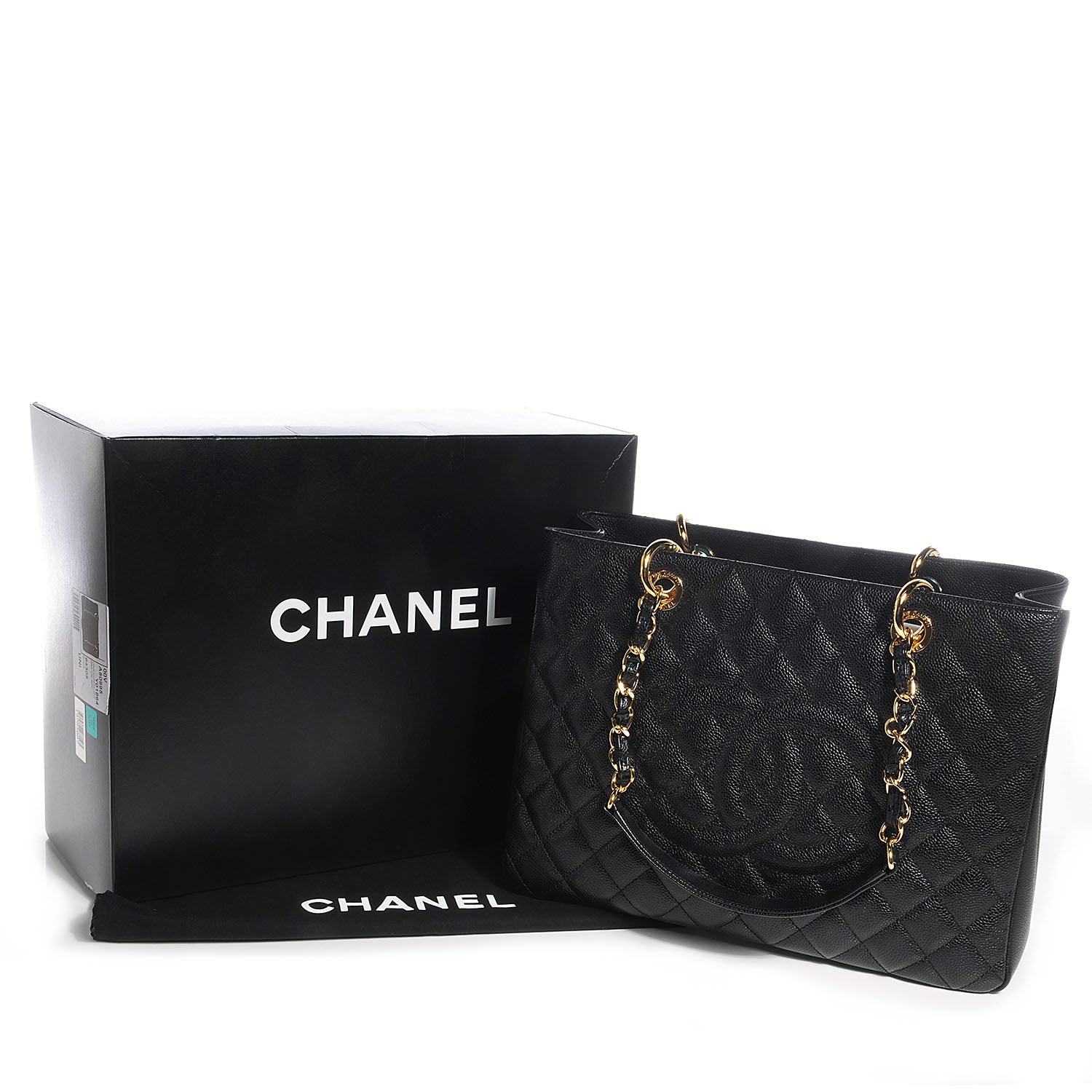 Chanel Caviar Grand Shopping Tote GST Black 5 of 9