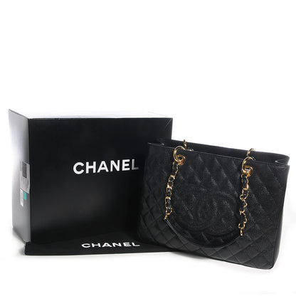 Chanel Caviar Grand Shopping Tote GST Black 5 of 9
