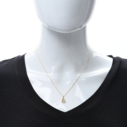Tiffany 18K Yellow Gold Ampersand Pendant Necklace 3 of 5