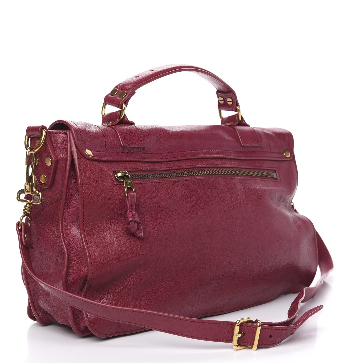 Proenza Schouler Lambskin Medium PS1 Satchel Chianti 4 of 13