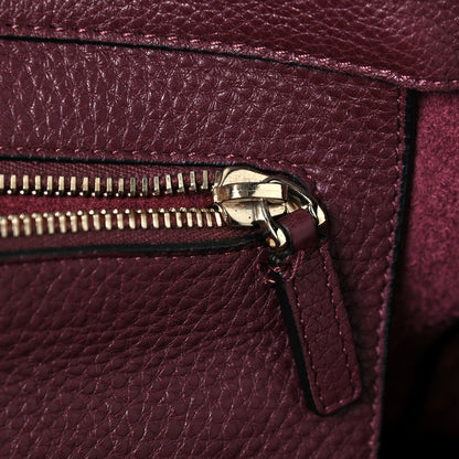 Valentino Garavani Pebbled Calfskin Medium Rockstud Tote Rubin 15 of 17