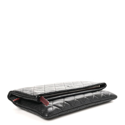 Chanel Caviar Quilted CC Beauty Clutch Black 4 of 9