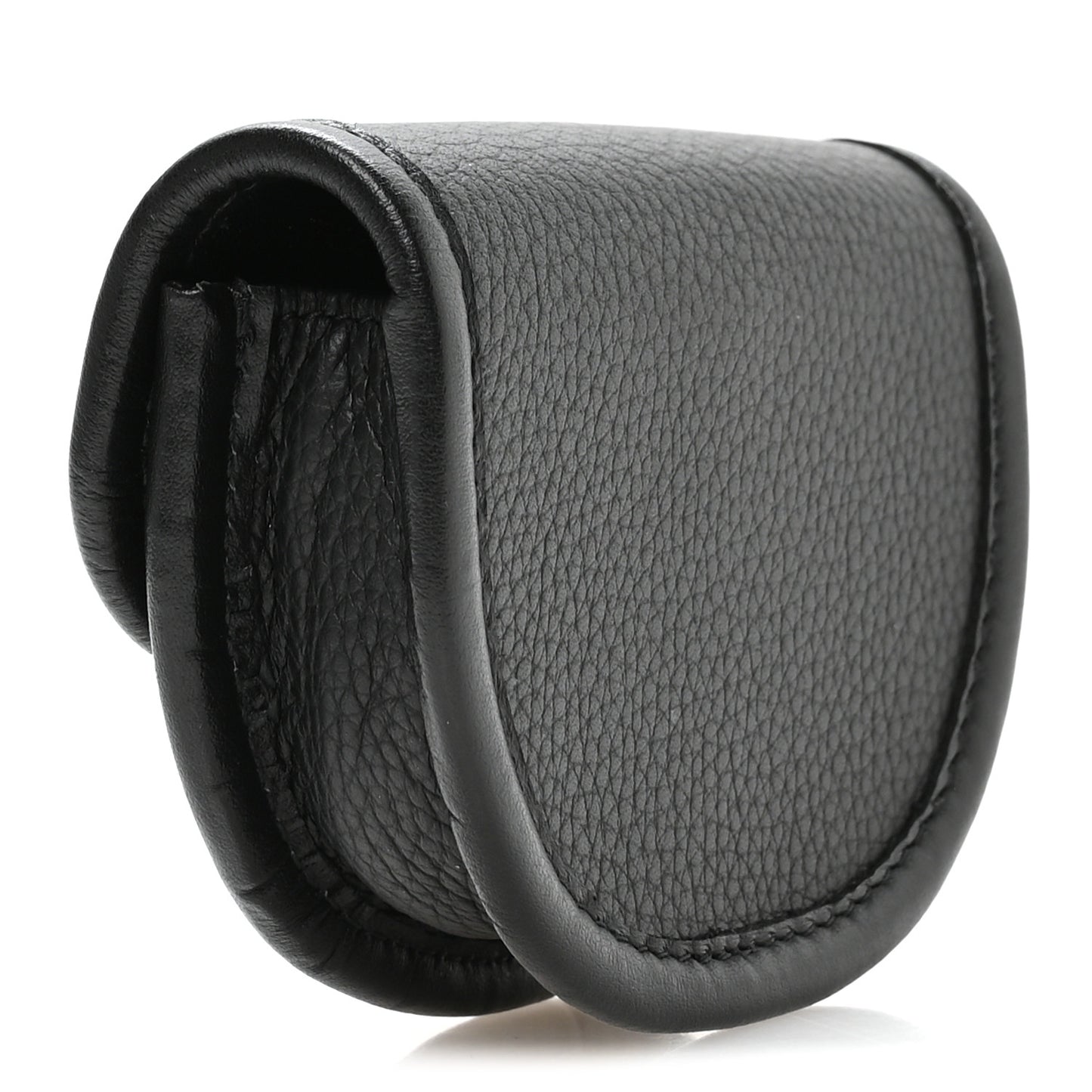 Grained Calfskin Nano Gallop Pouch Black