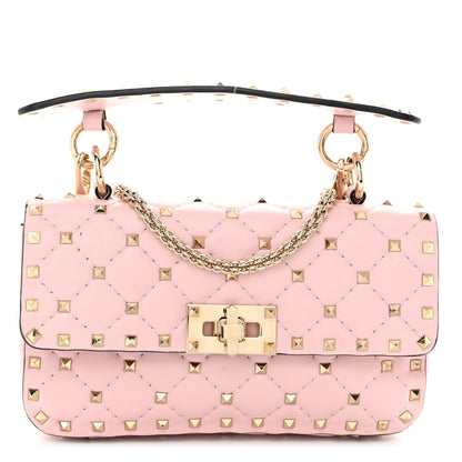 Valentino Garavani Nappa Small Rockstud Spike Shoulder Bag Water Rose 1 of 9
