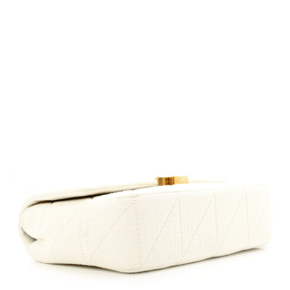 Saint Laurent Crinkle Cotton Patchwork Monogram Medium Jamie Vanilla Ice 4 of 13