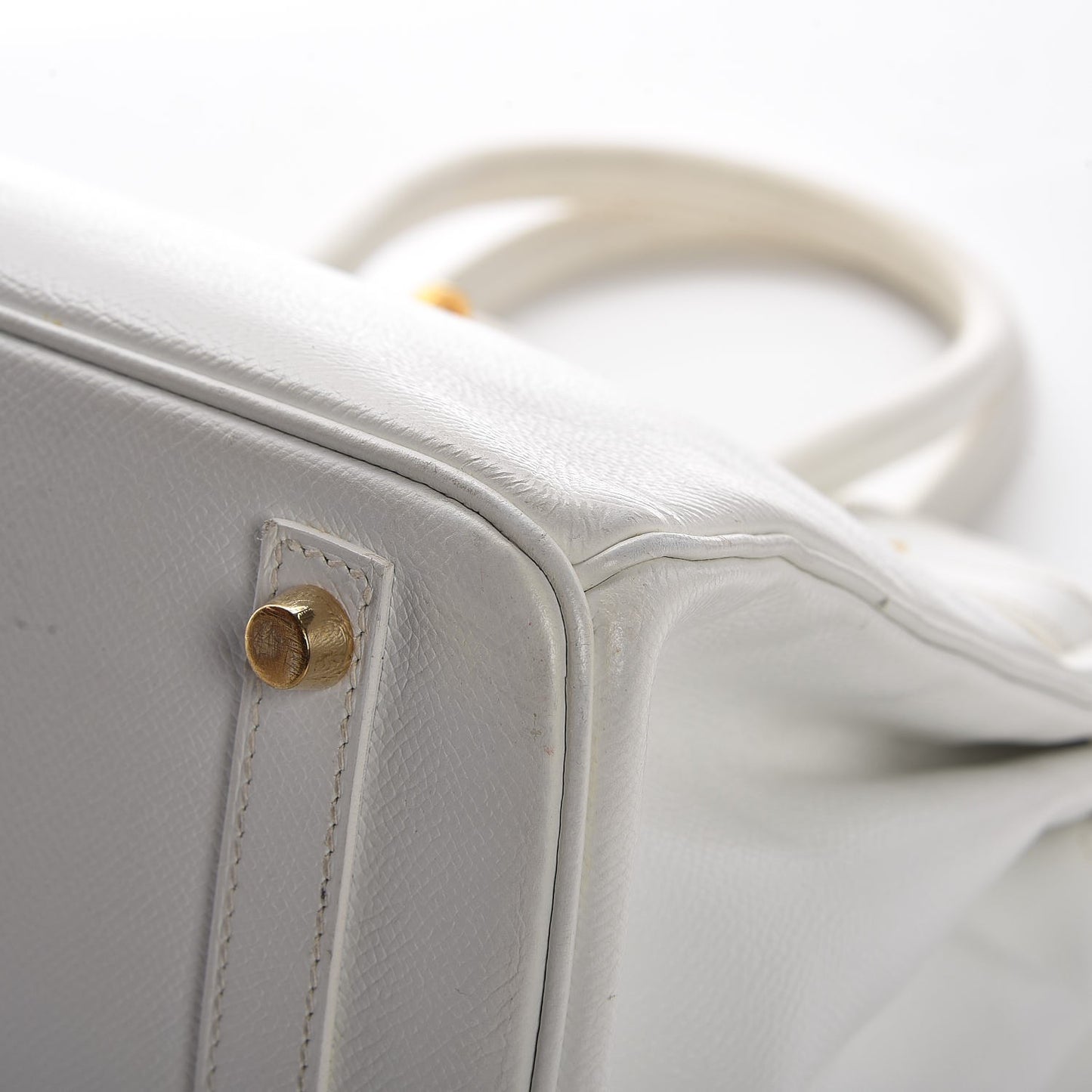 Epsom Birkin 30 White
