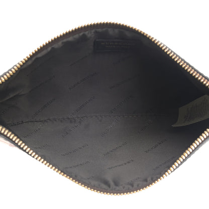 Burberry Haymarket Check Small Peyton Crossbody Clutch Bag Black 5 of 9