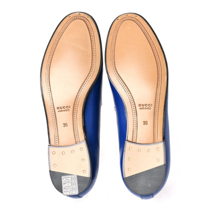 Gucci Malaga Kid Womens Jordaan Loafers 36 Electric Blue 5 of 8