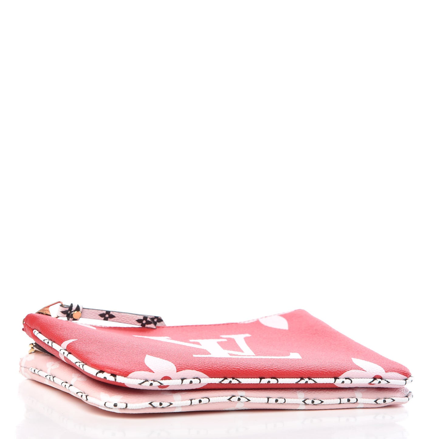 Monogram Giant Double Zip Pochette Rouge