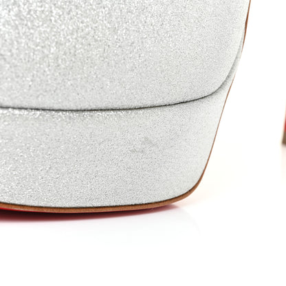 Christian Louboutin Mini Glitter Cathy 150 Pumps 39 Silver 13 of 18