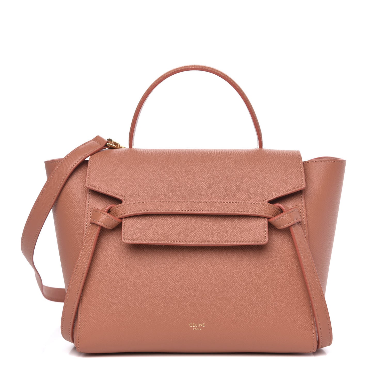 Grained Calfskin Micro Belt Bag Lychee