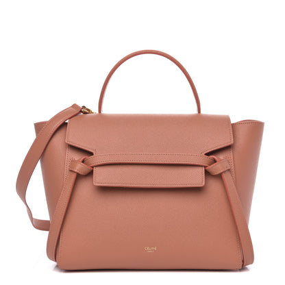 Celine Grained Calfskin Micro Belt Bag Lychee 1 of 9