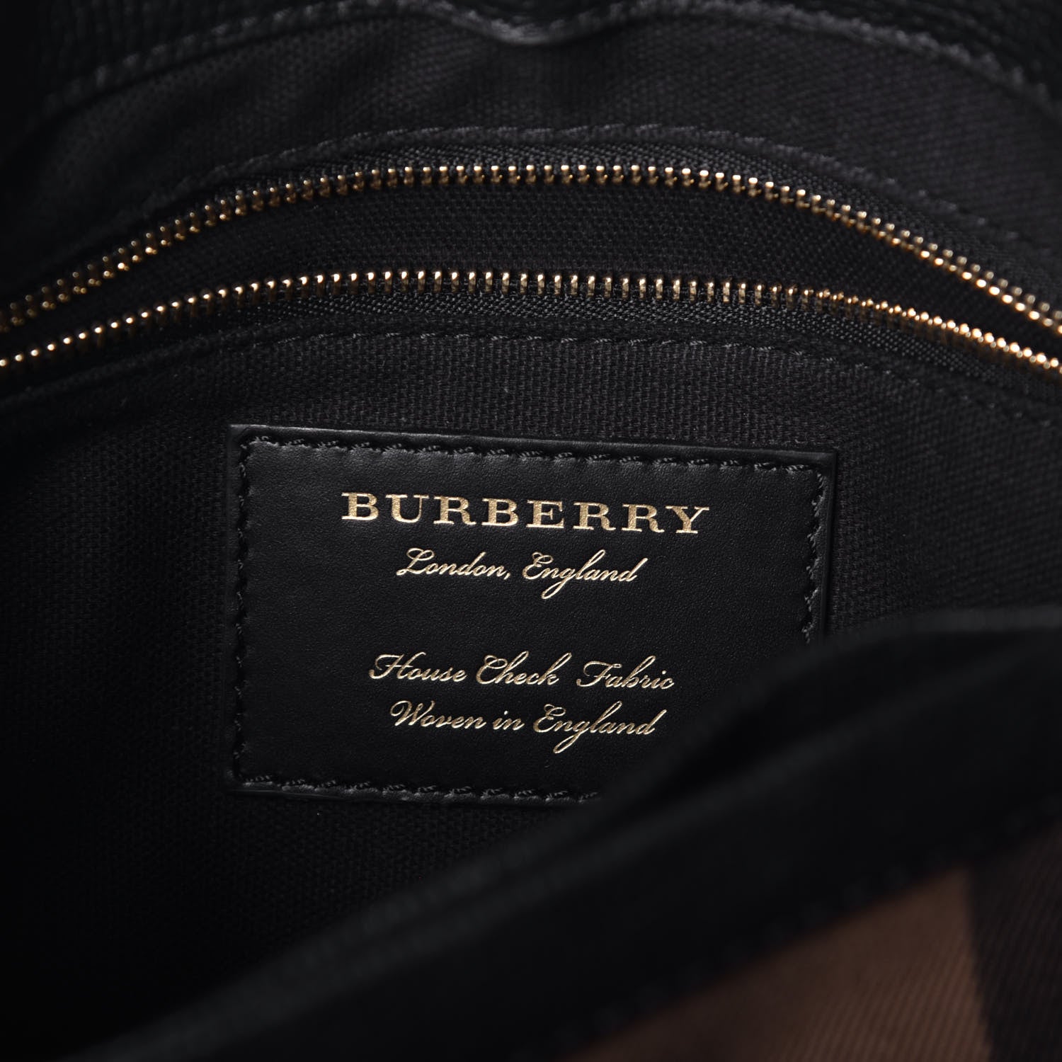 Burberry Derby Calfskin House Check Small Camberley Black 6 of 9
