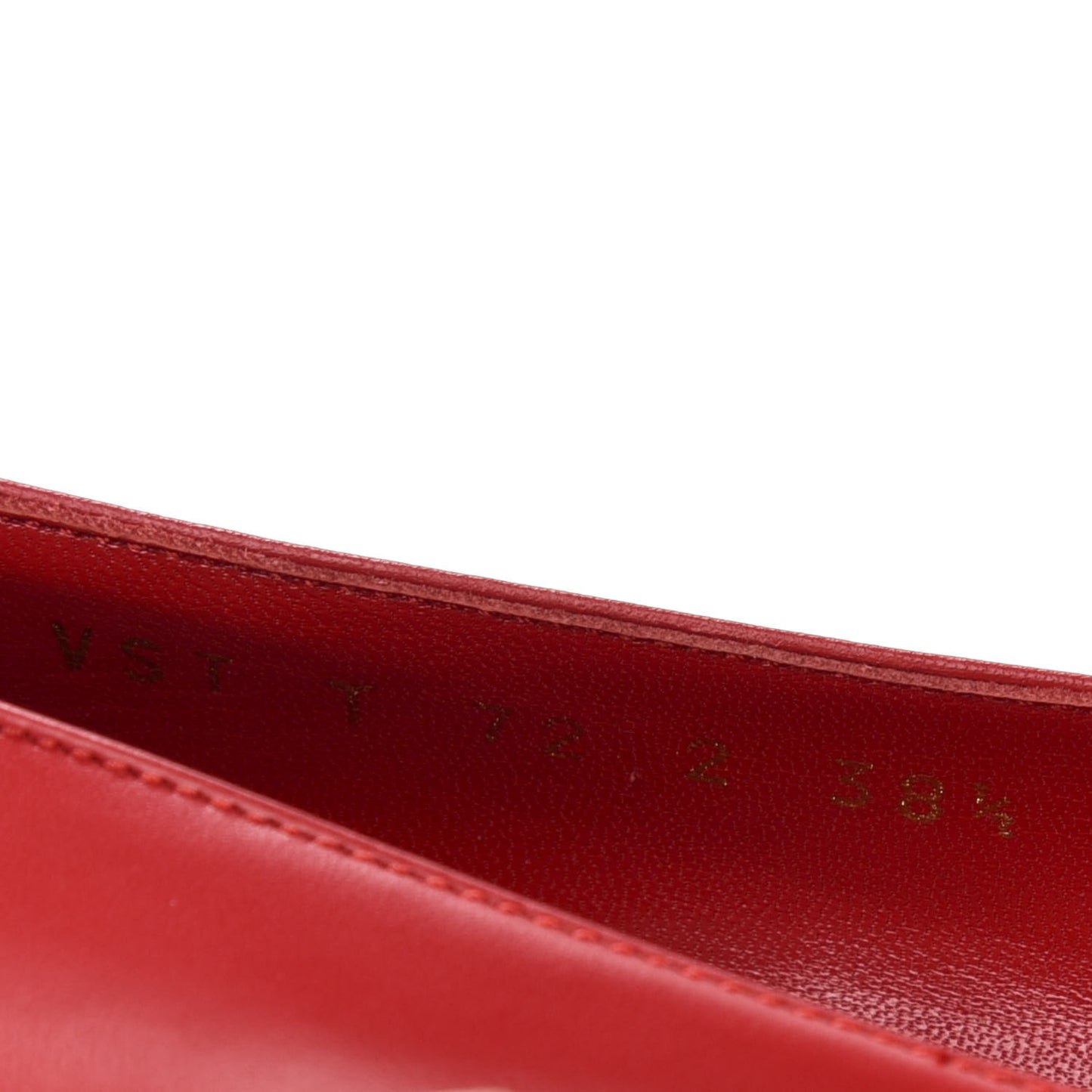 Nappa Vlogo Flats 38.5 Rouge Pur