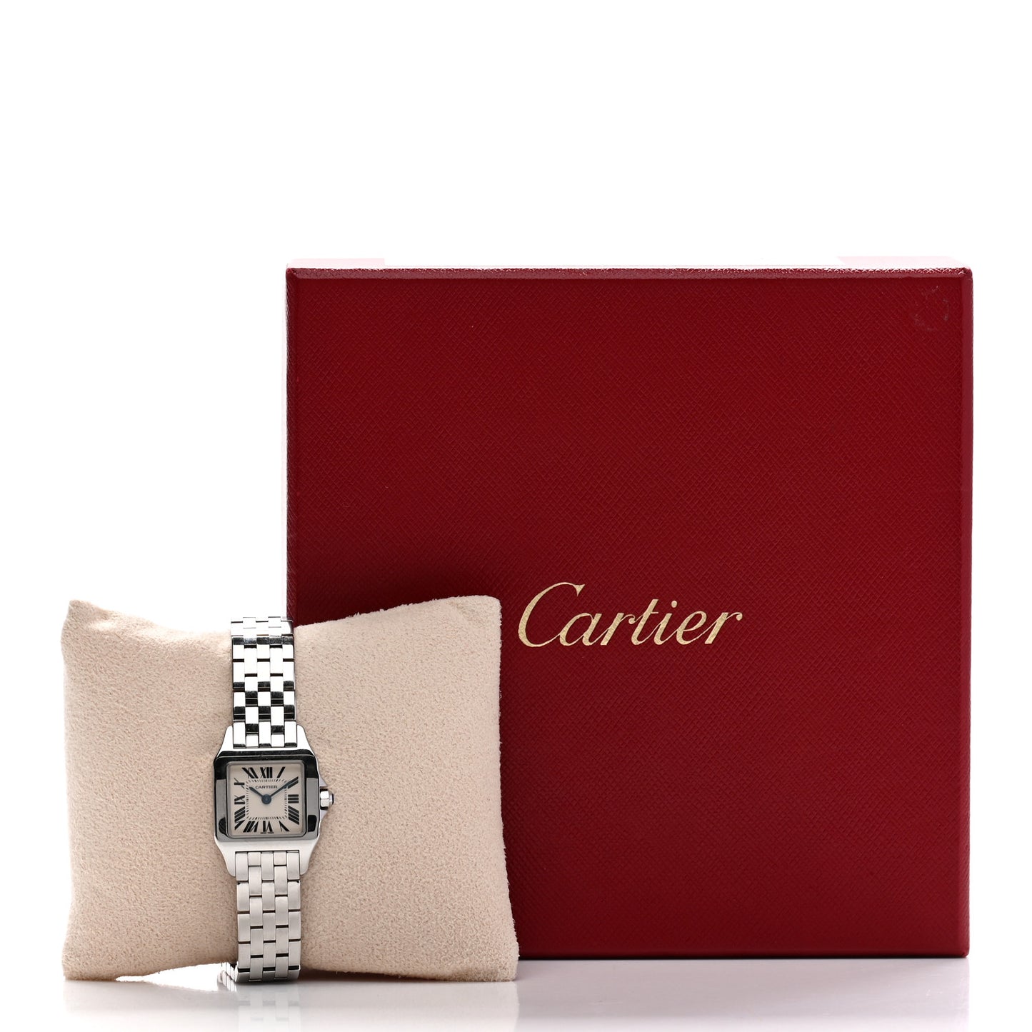 Stainless Steel 20mm Santos Demoiselle Quartz Watch