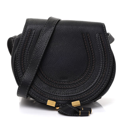 Chloe Calfskin Mini Marcie Round Crossbody Bag Black 1 of 11