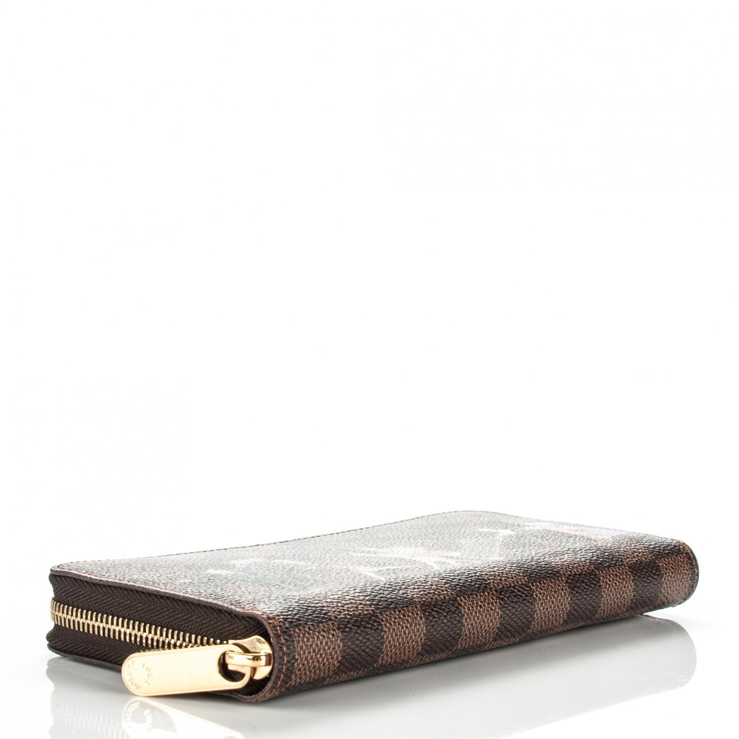 Damier Ebene Illustre Zippy Wallet Violet