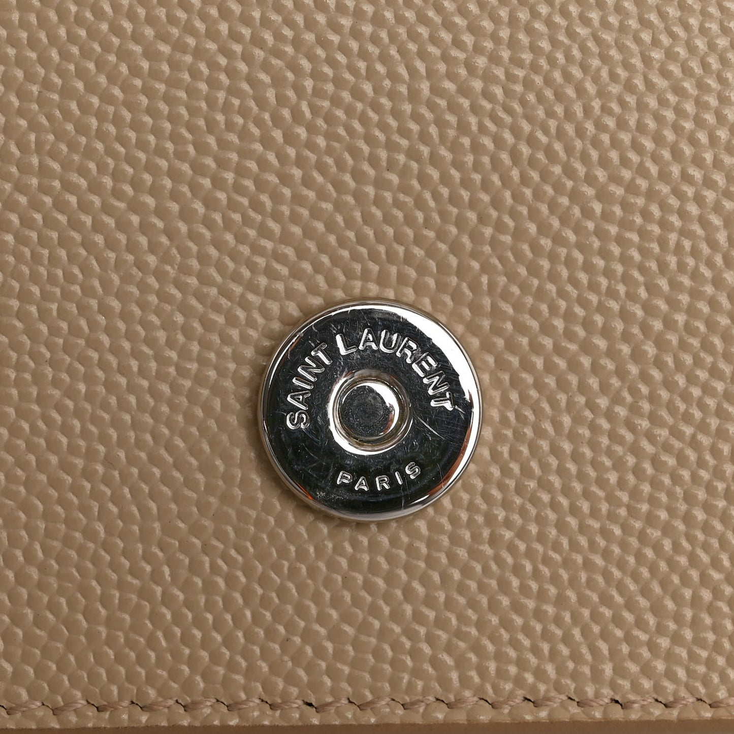 Grain De Poudre Classic Kate Monogram Clutch Nude Powder