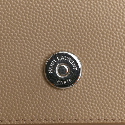 Saint Laurent Grain De Poudre Classic Kate Monogram Clutch Nude Powder 15 of 15