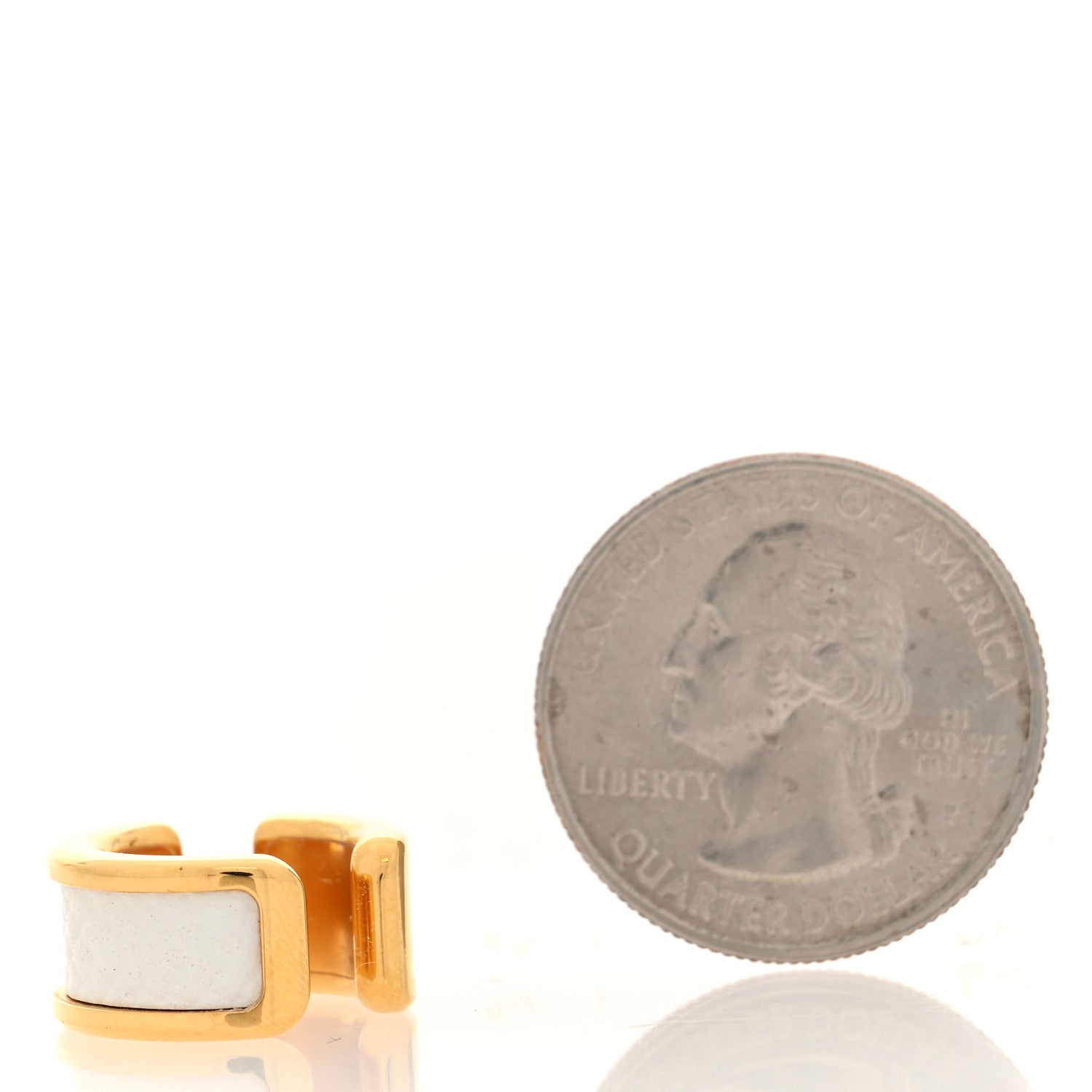Hermes Epsom Olympe Ear Cuff Craie 2 of 4