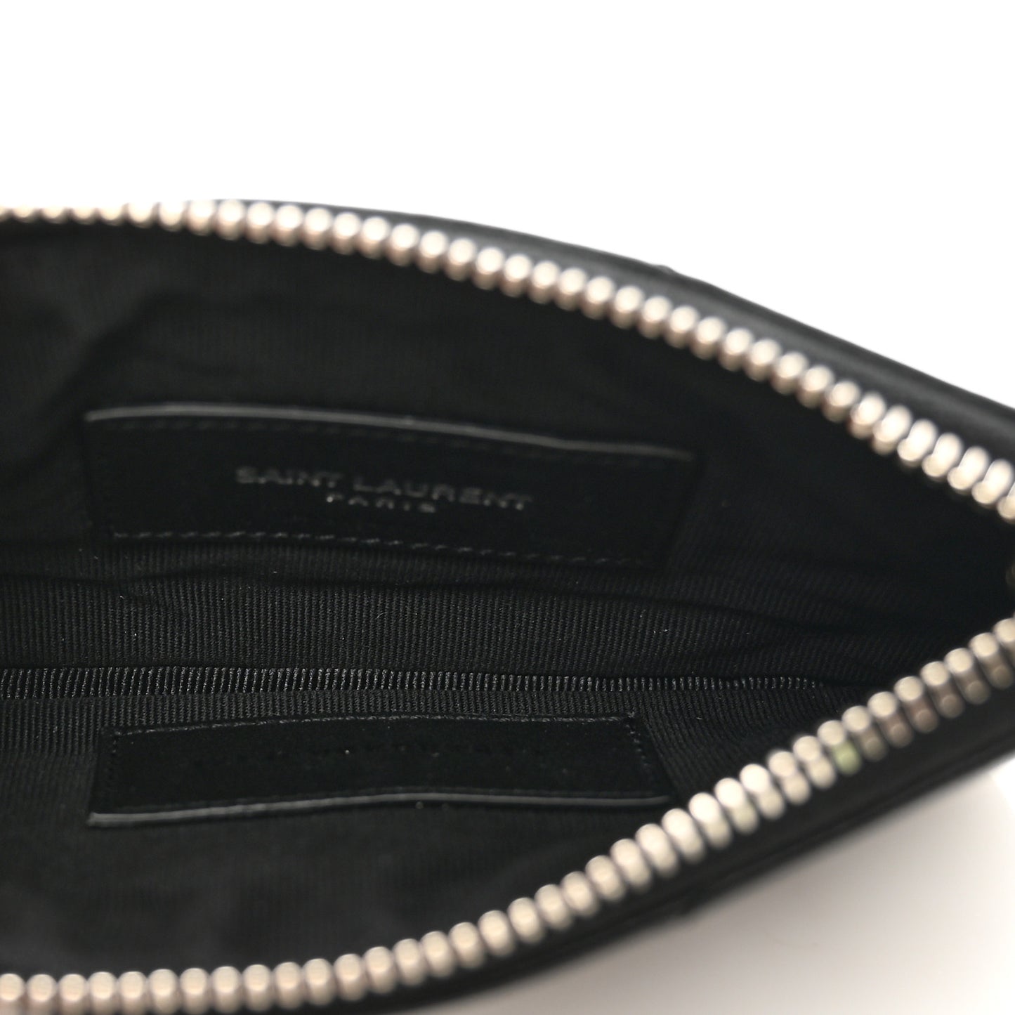 Calfskin Matelasse Monogram Key Pouch Black