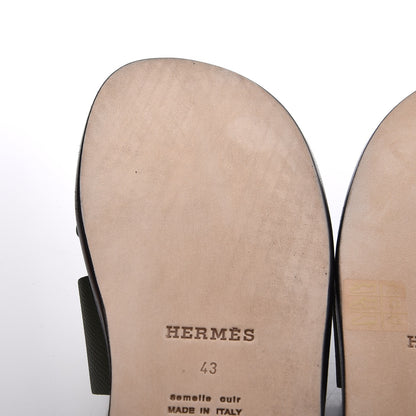 Hermes Epsom Izmir Mens Sandals 43 Vert Veronese 10 of 11