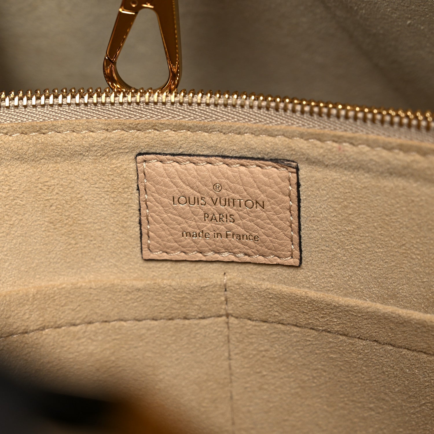 Louis Vuitton Calfskin Monogram Kimono Tote Dune 6 of 13