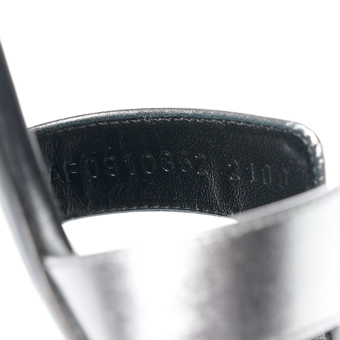 Metallic Nappa Oasis Sandals 37 Argent