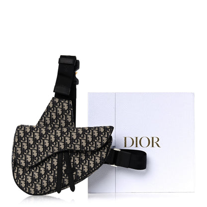 Christian Dior Oblique Mens Saddle Bag Blue 14 of 14