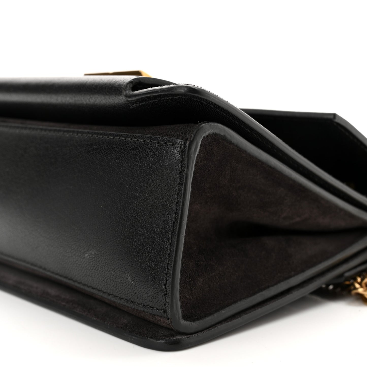Goatskin Suede Small GV3 Shoulder Bag Black