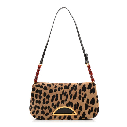 Christian Dior Pony Hair Leopard Print Malice Shoulder Bag 1 of 10