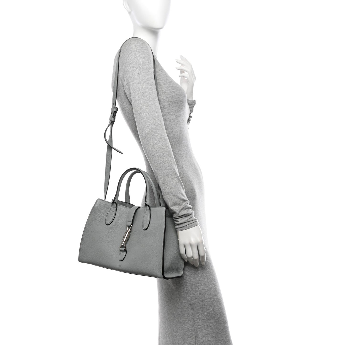 Soft Calfskin Small Jackie Top Handle Bag Aqua