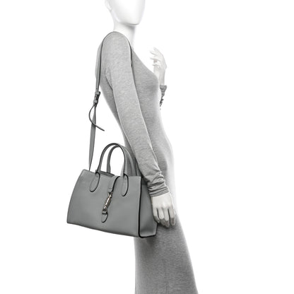 Gucci Soft Calfskin Small Jackie Top Handle Bag Aqua 2 of 10