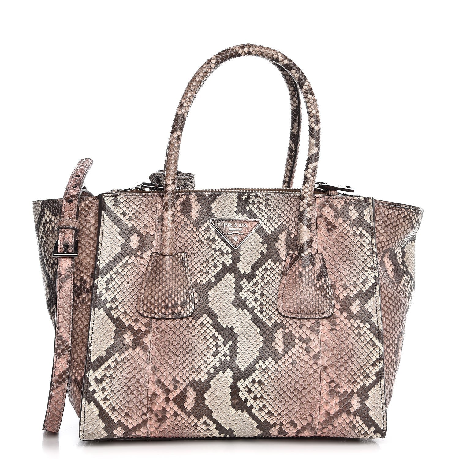 Prada Python Twin Pocket Tote 1 of 8