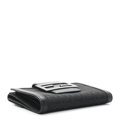Fendi Zucchino Compact Wallet Black 4 of 8