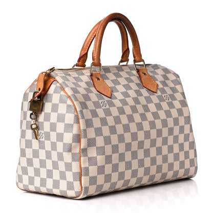Louis Vuitton Damier Azur Speedy 30 4 of 10