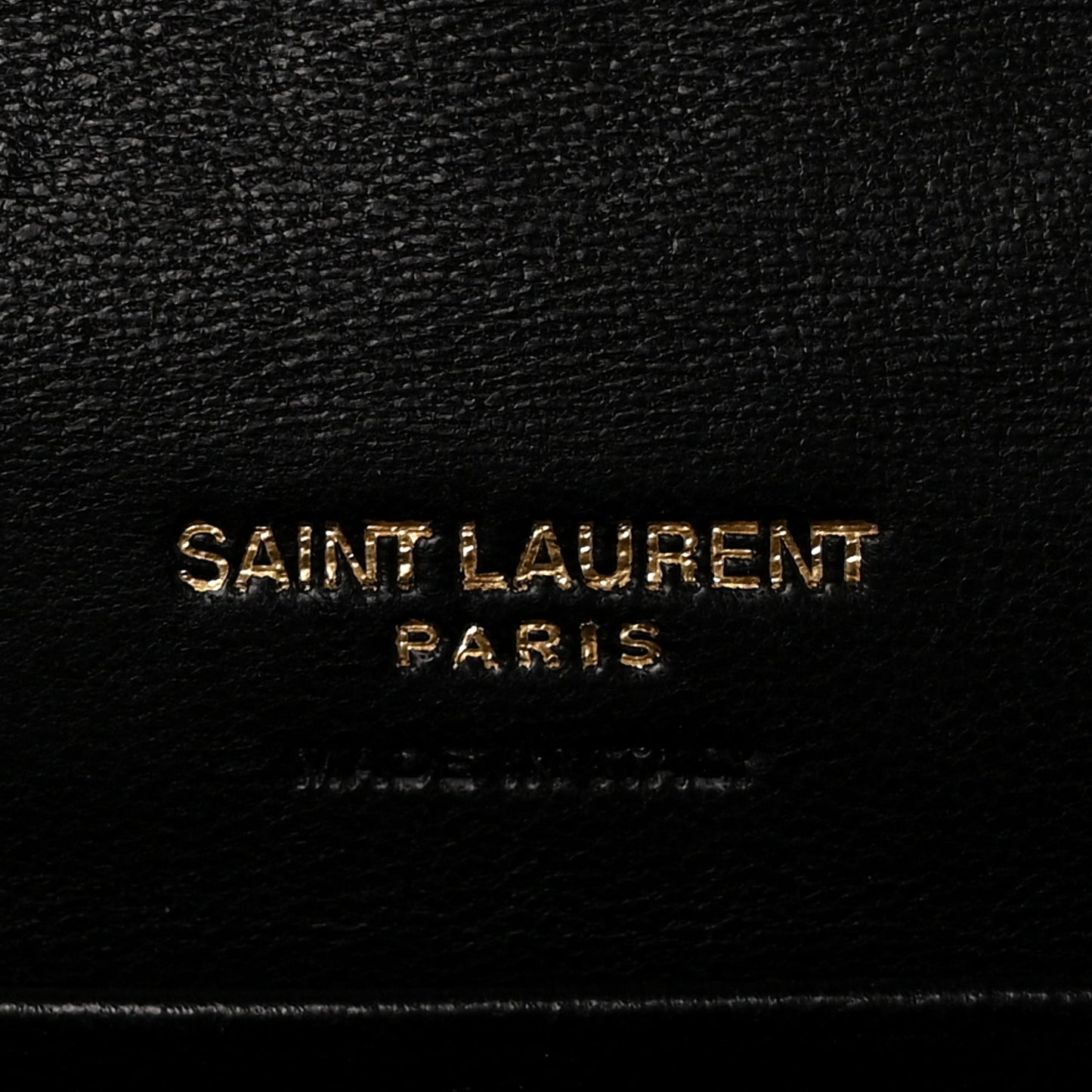 Lambskin Matelasse Monogram Vicky Tri-Fold Wallet Black