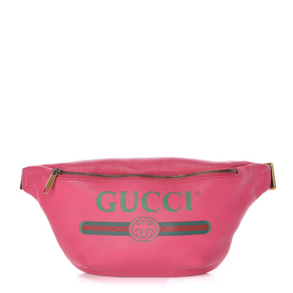 Gucci Grained Calfskin Logo Belt Bag Pink 1 of 14