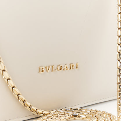 Bulgari Calfskin Studded Serpenti In Love Forever Crossbody Bag White 8 of 11