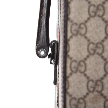 Gucci GG Plus Monogram Small Web Trolley Brown 26 of 41