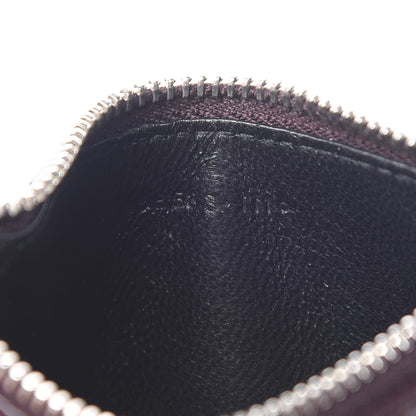 Saint Laurent Grained Calfskin 5 Fragments Zip Pouch Card Holder Bordeaux 7 of 7
